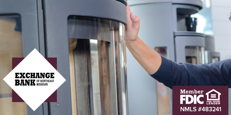 Man's hand on a furnace