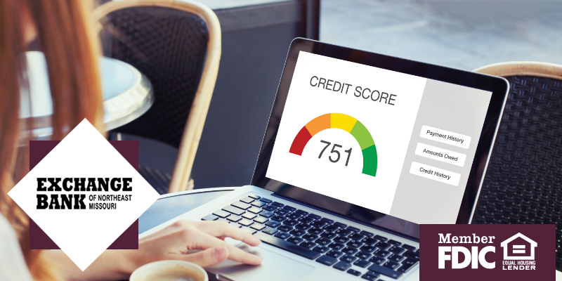 Credit Score on laptop computer