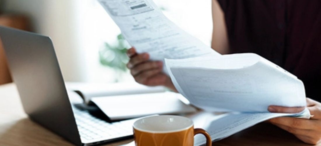 woman with papers